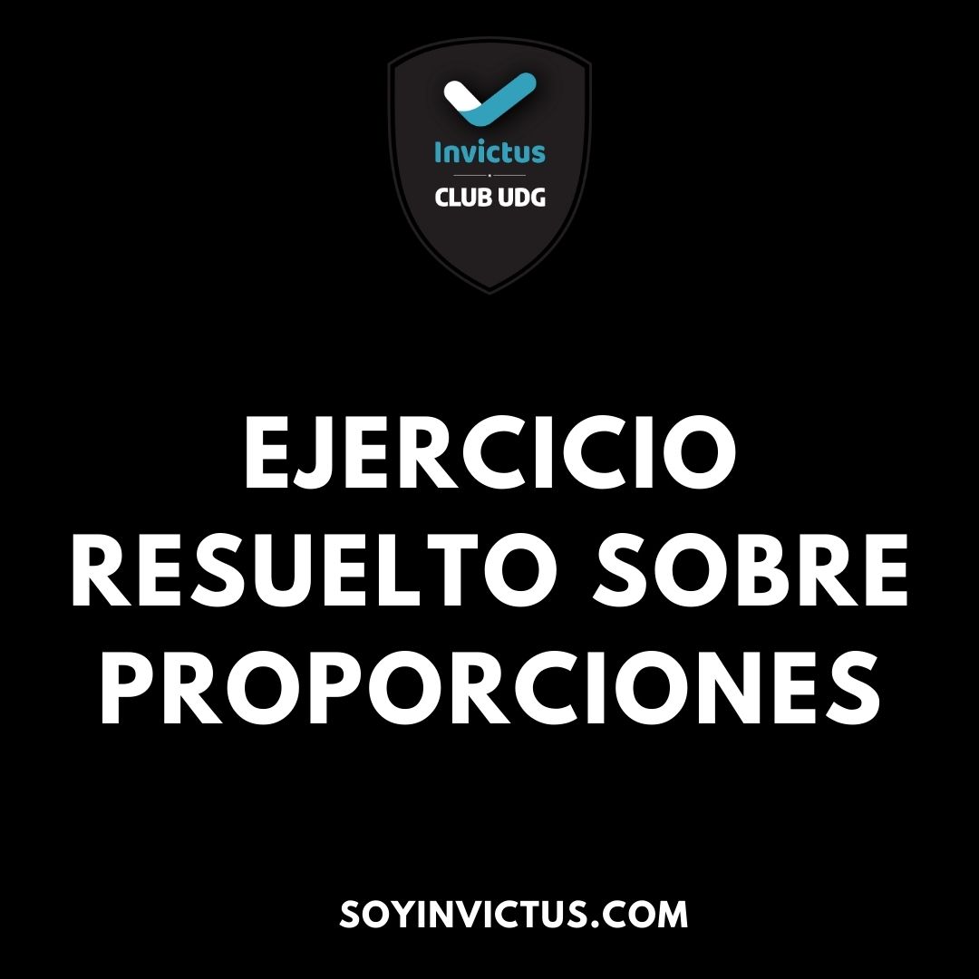 Ejercicio sobre proporciones