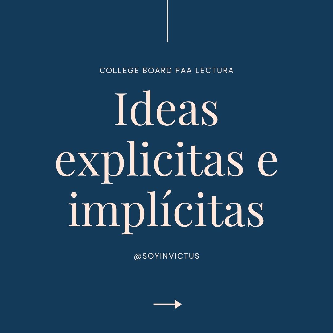 Ideas explicitas e implícitas